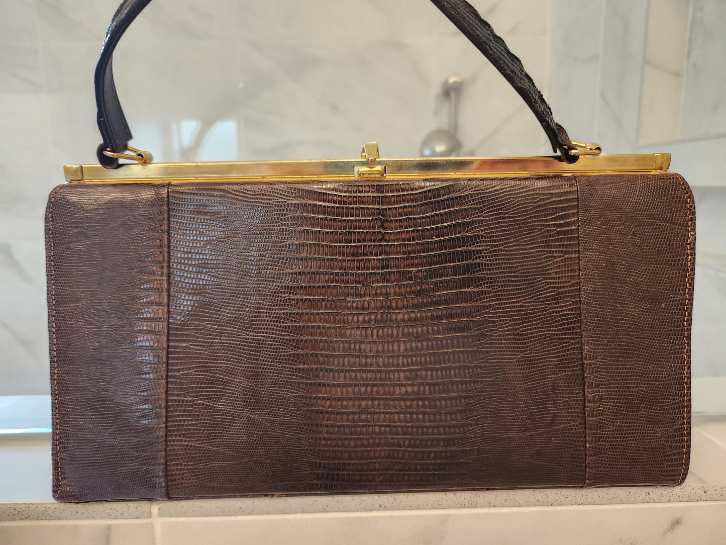 VHB-Vintage 1950's BRAHMIN Handbag Marked on Inside Frame