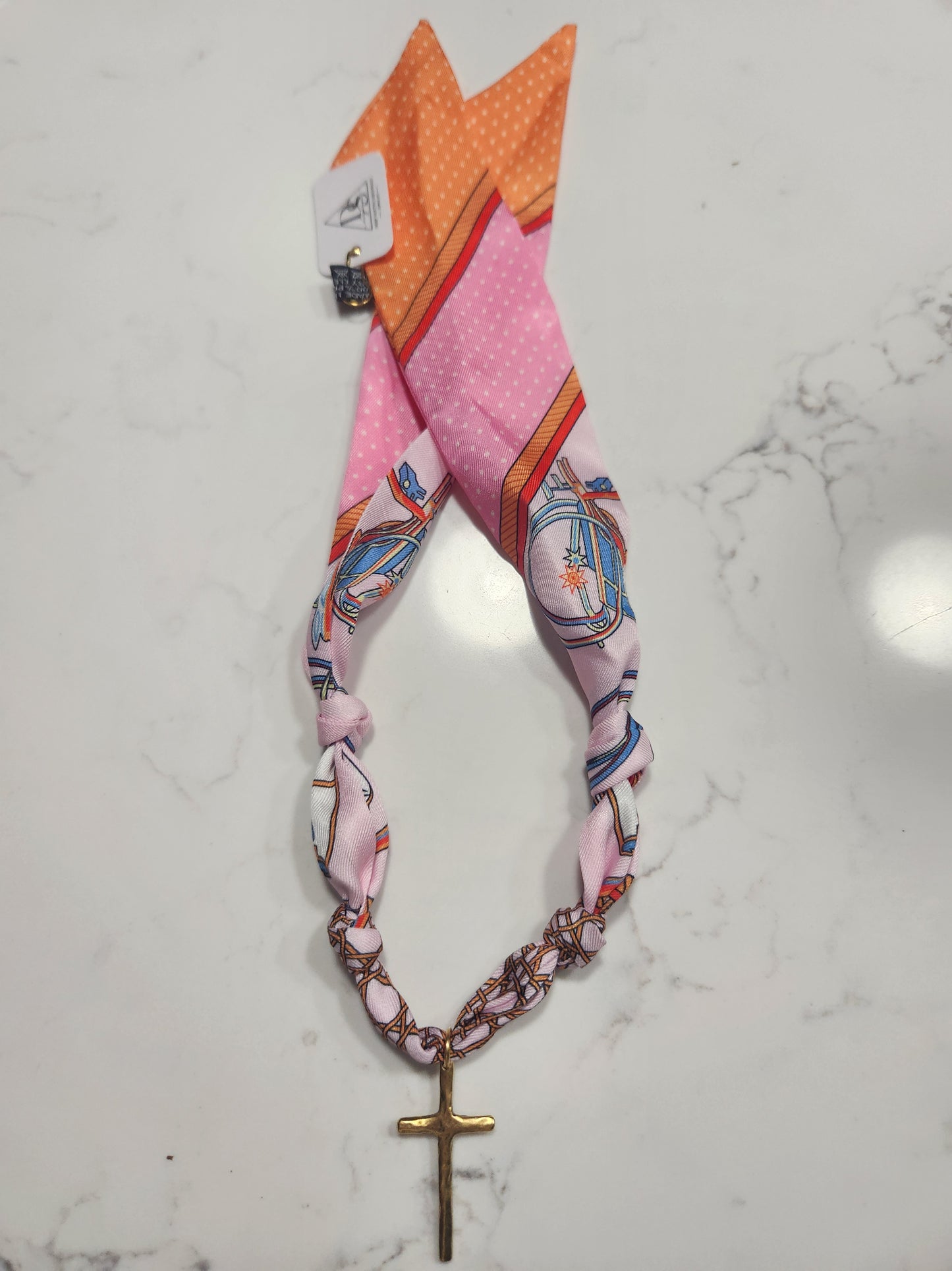 J- Deep South Originals Blush and Belief Scarf Necklace