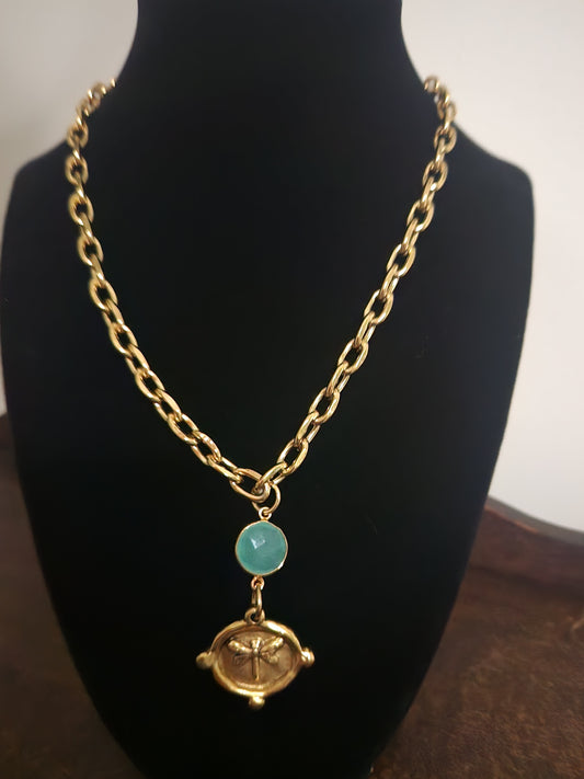 J- Lennon Dragonfly Necklace