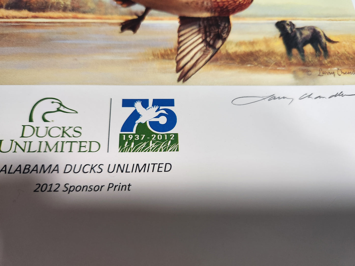 V- 2018 75th Anniversary Ducks Unlimited Sponsor Signed and Numbered Poster 11x13