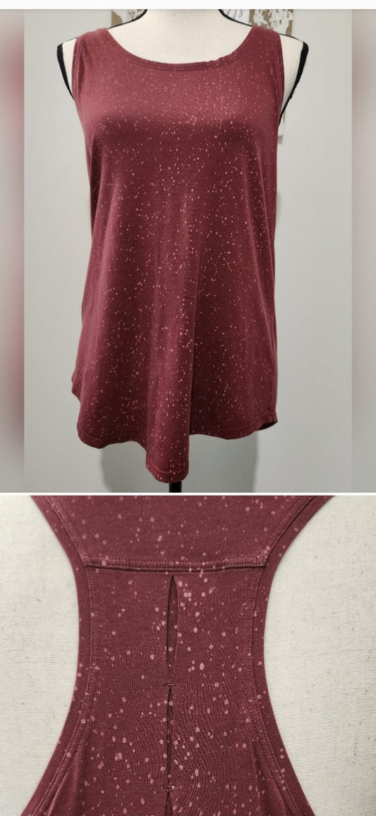 Lululemon Sleeve Splatter Dye Dot Splashed Work Out Tee Size M