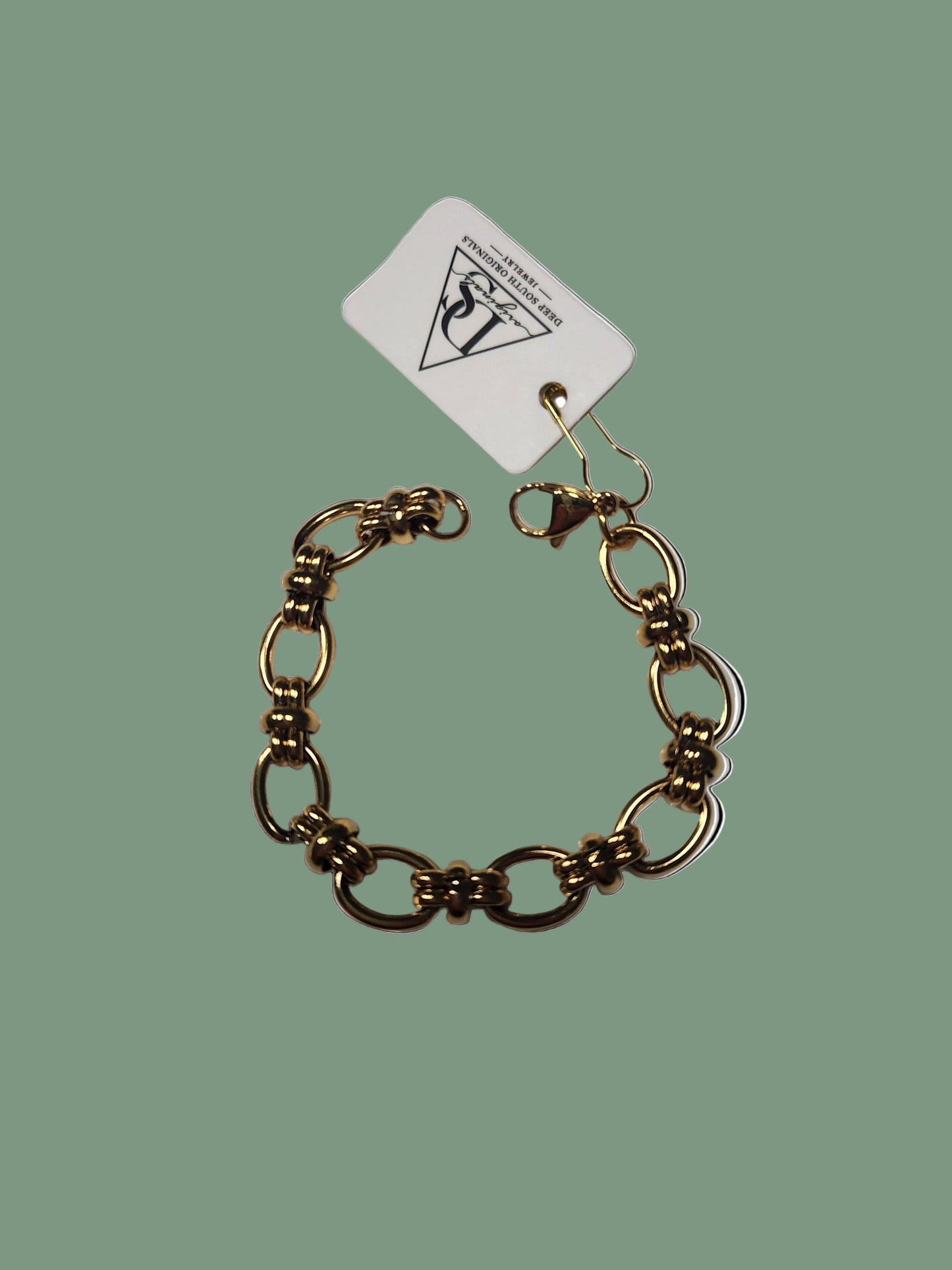 Large Link Georgia Chain Bracelet in Gold