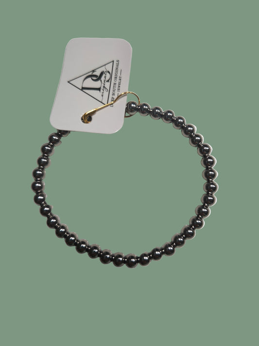 Beaded Bracelet in Stainless Steel
