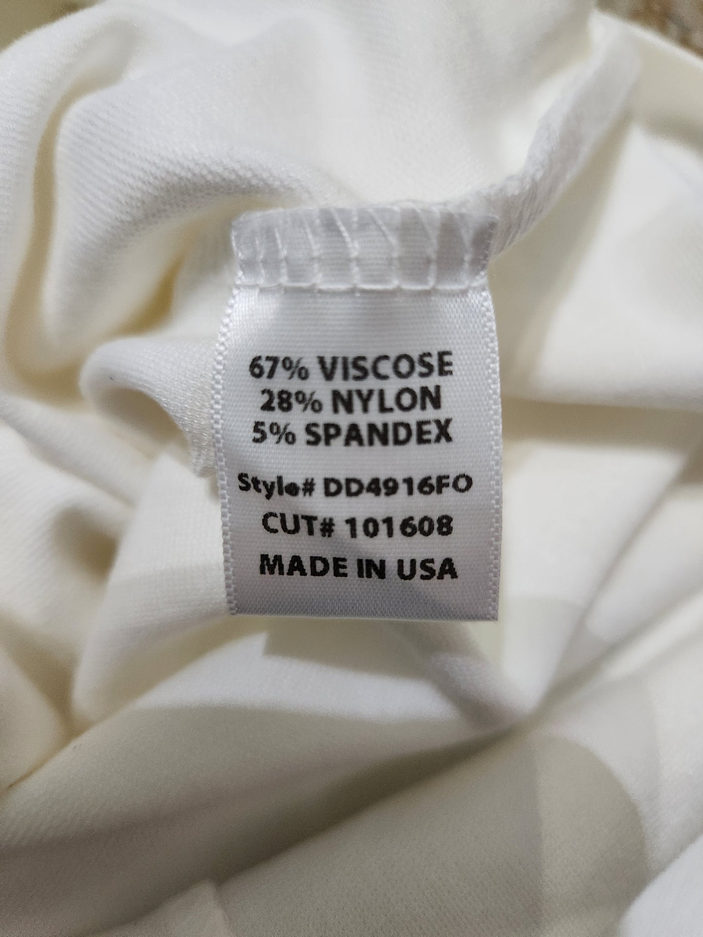 RD- Holly's Resale Collection Fore White Cut out Dress Sz L