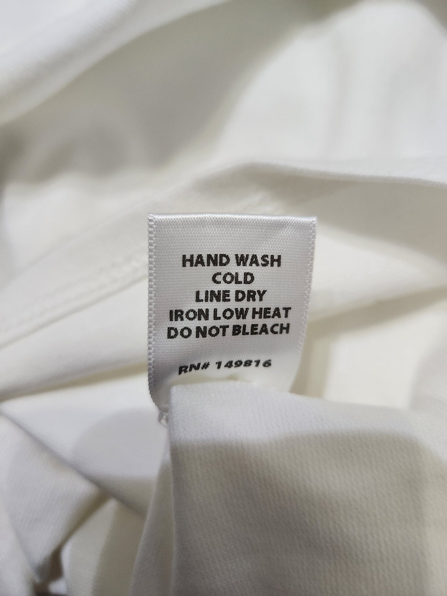 RD- Holly's Resale Collection Fore White Cut out Dress Sz L