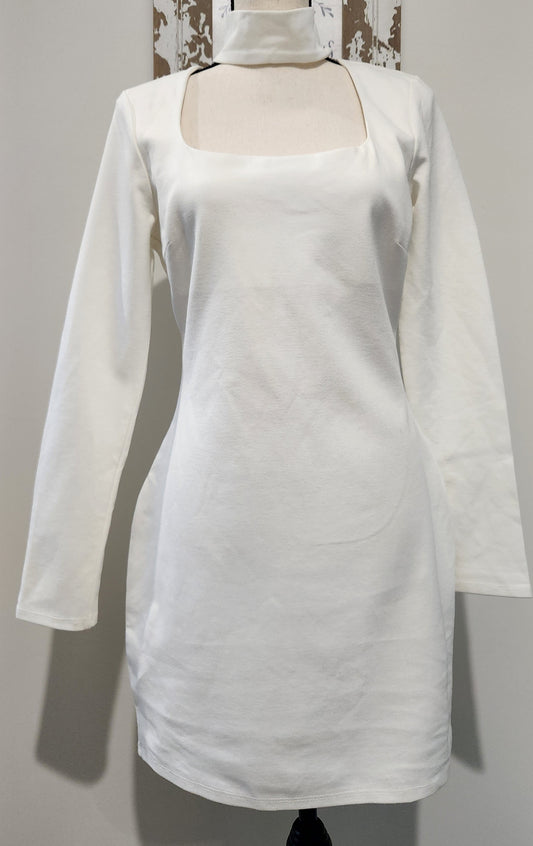 RD- Holly's Resale Collection Fore White Cut out Dress Sz L