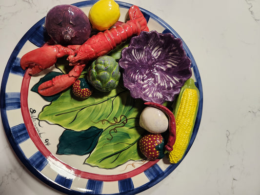 VPLTR-Vintage Hors d'oeuvre/Dip Party Platter