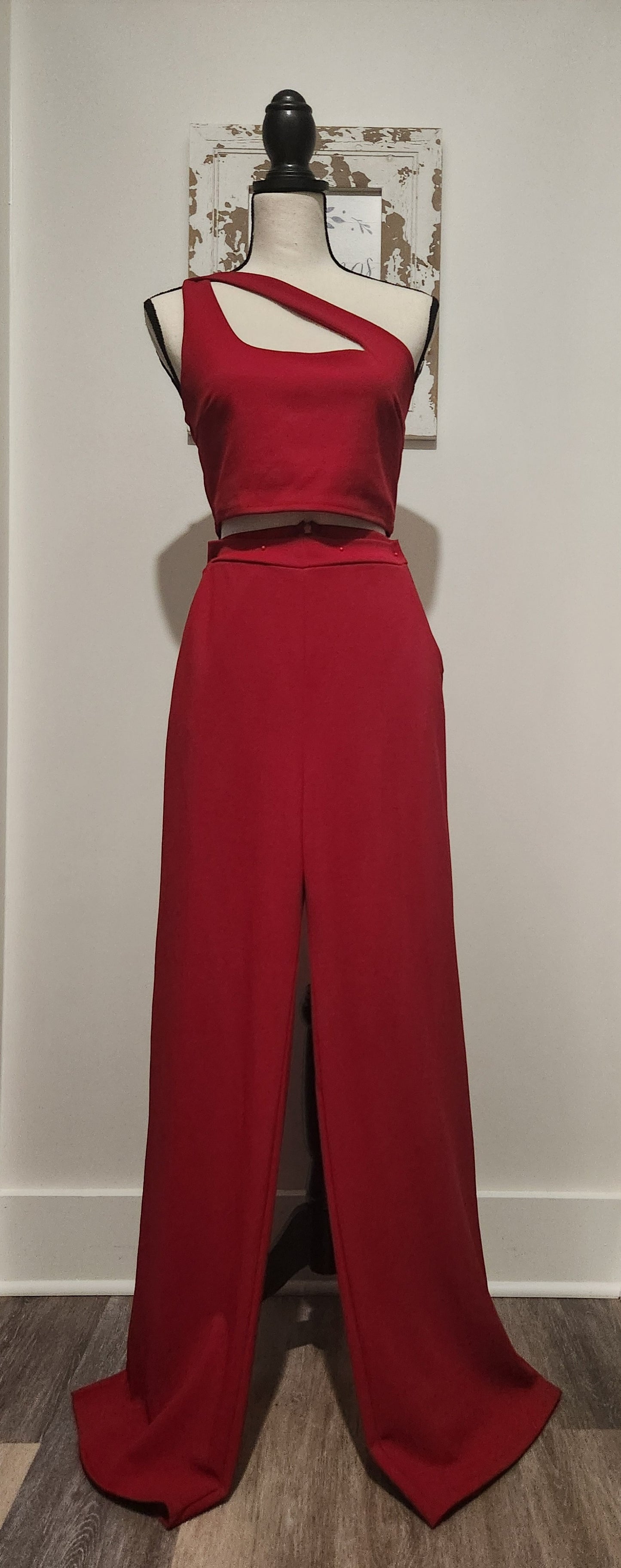 RPS- Holly's Resale Collection Blue Blush Sassy Top and Pants Sz L New with Tags!
