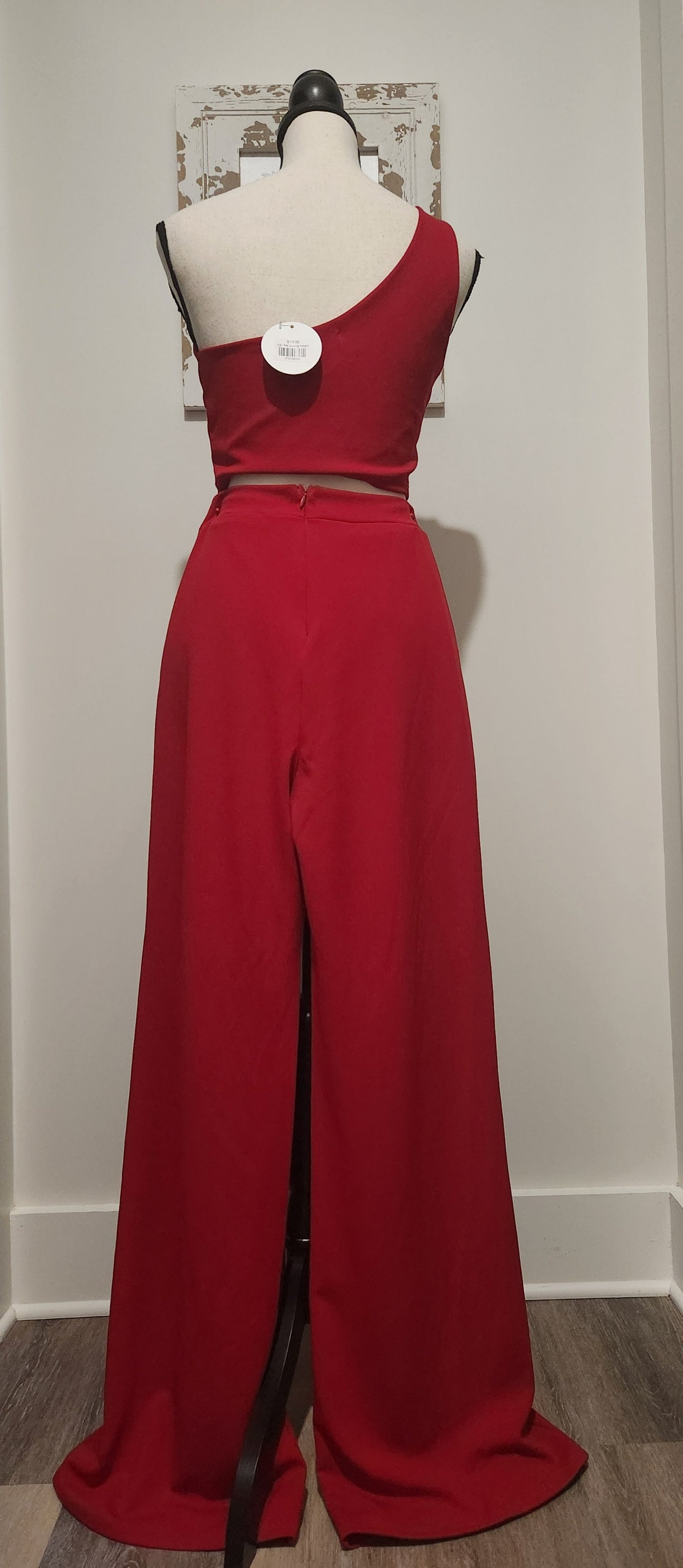 RPS- Holly's Resale Collection Blue Blush Sassy Top and Pants Sz L New with Tags!