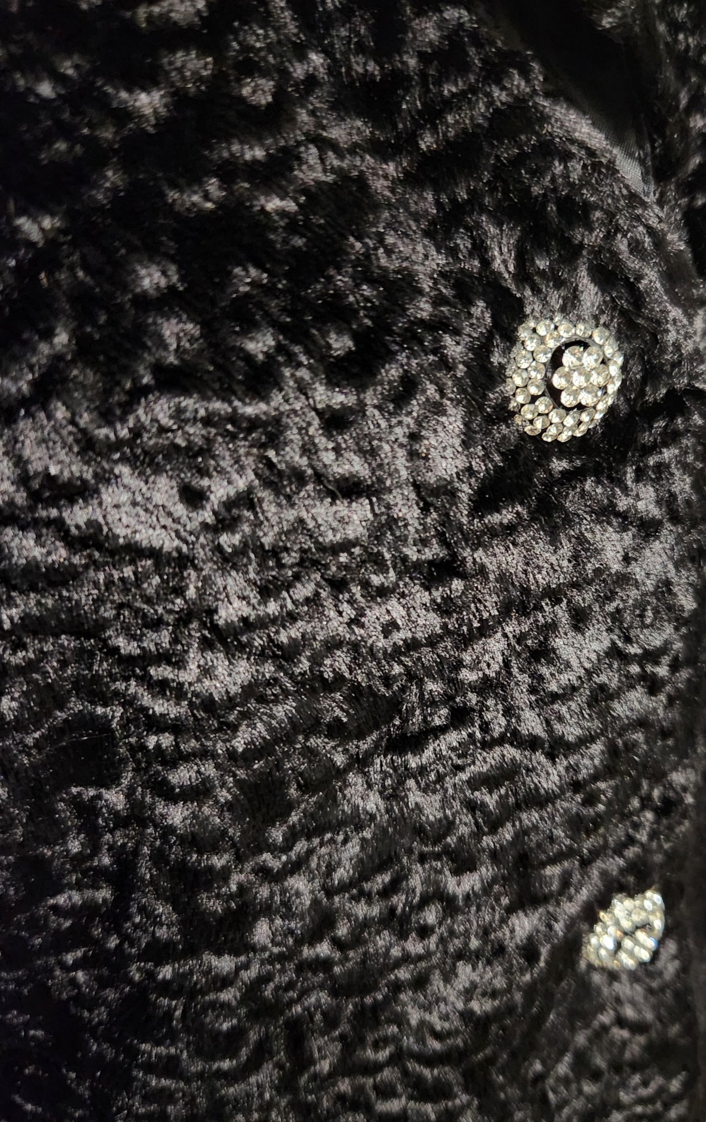 VJKT-Elegant Parisian Black Textured Women's Jacket  8 Petite