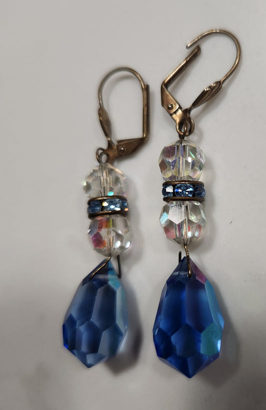 J- Vintage Swarovski Crystal Earrings