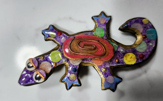 VJBR-Gecko Brooch