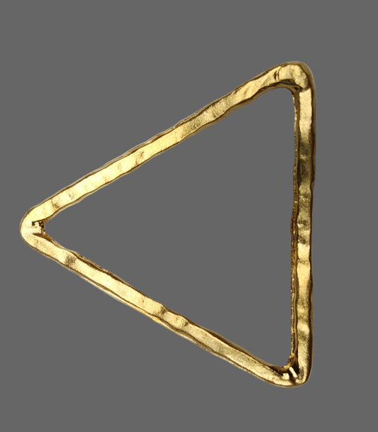 Gold Delta/ Organic Triangle Pendant