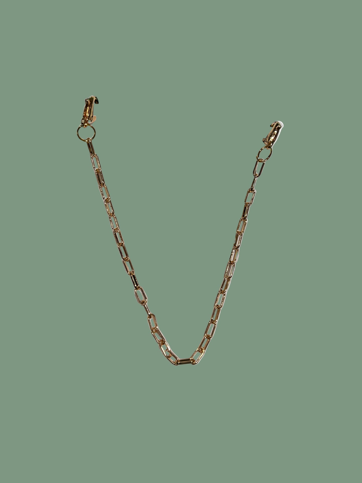 Small Paperclip Hat Chain | Hat Band | Hat Chain Gold