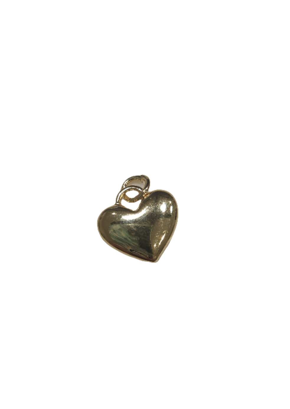 Heart Charm Puffed Small