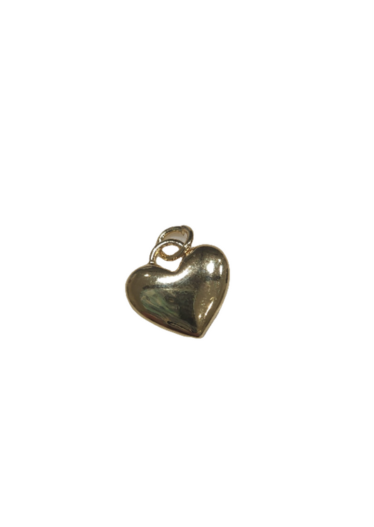 Heart Charm Puffed Small