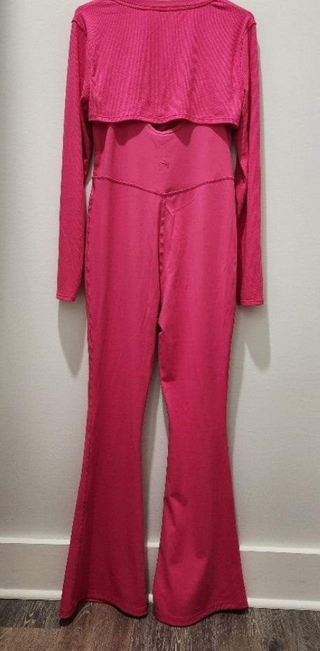 RAW- Holly's Resale Joy Lab Hot Pink Unitard Sz L