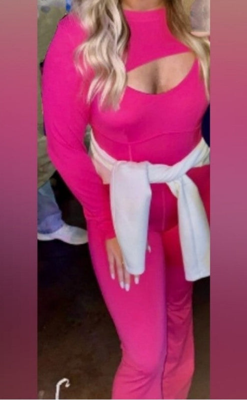 RAW- Holly's Resale Joy Lab Hot Pink Unitard Sz L