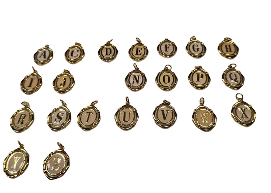 Initial Charm Oval