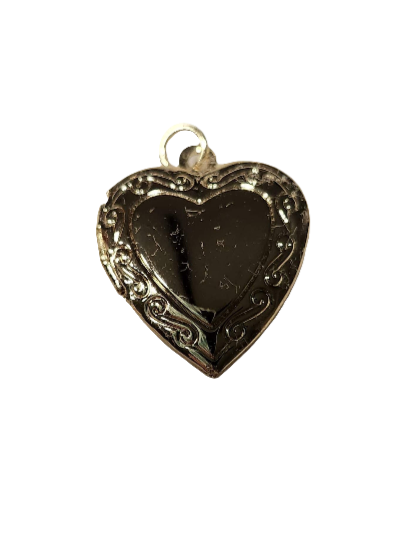 Heart Locket For Scarf or Necklace