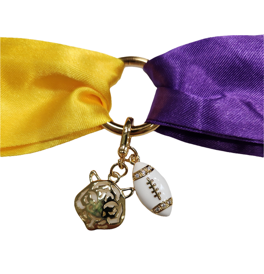 LSU Skinny Scarf Charm Bracelet/ Necklace & More