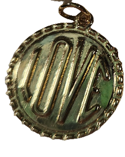 Love coin charm small