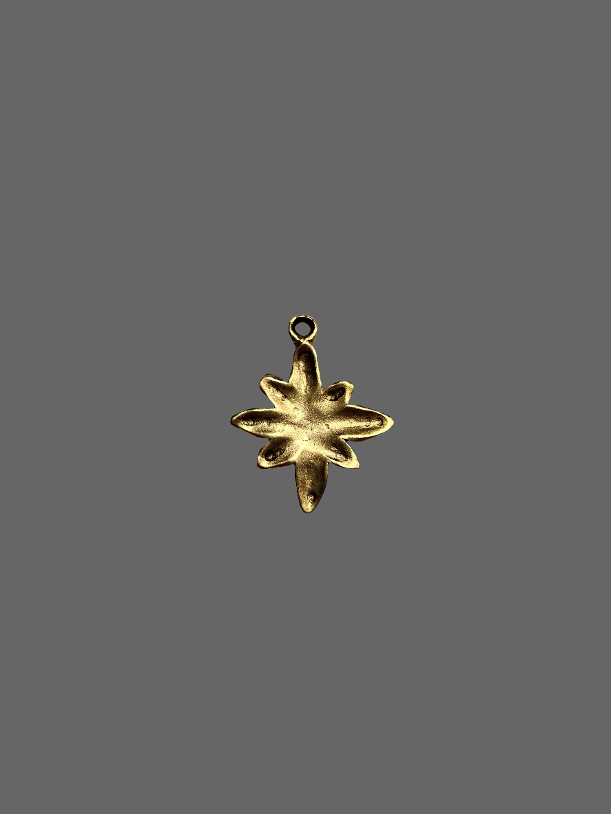 Hammered Flower Pendant