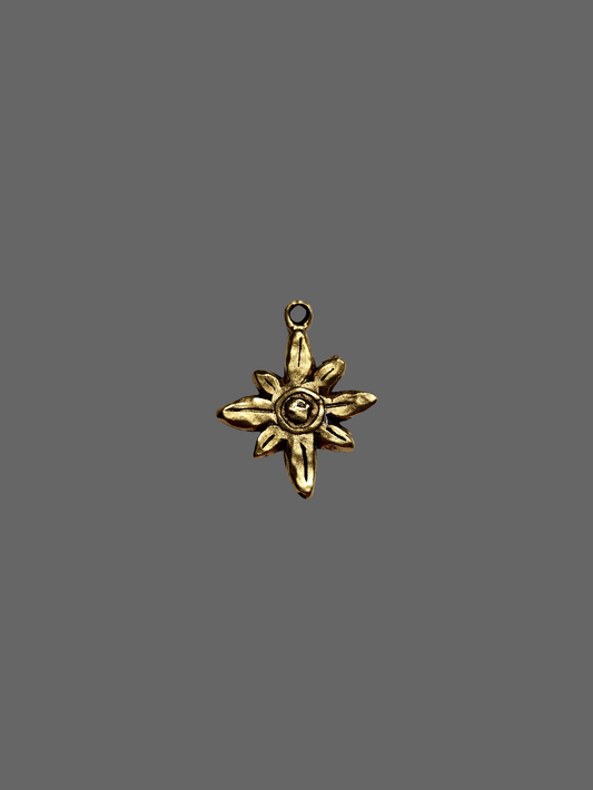 Hammered Flower Pendant