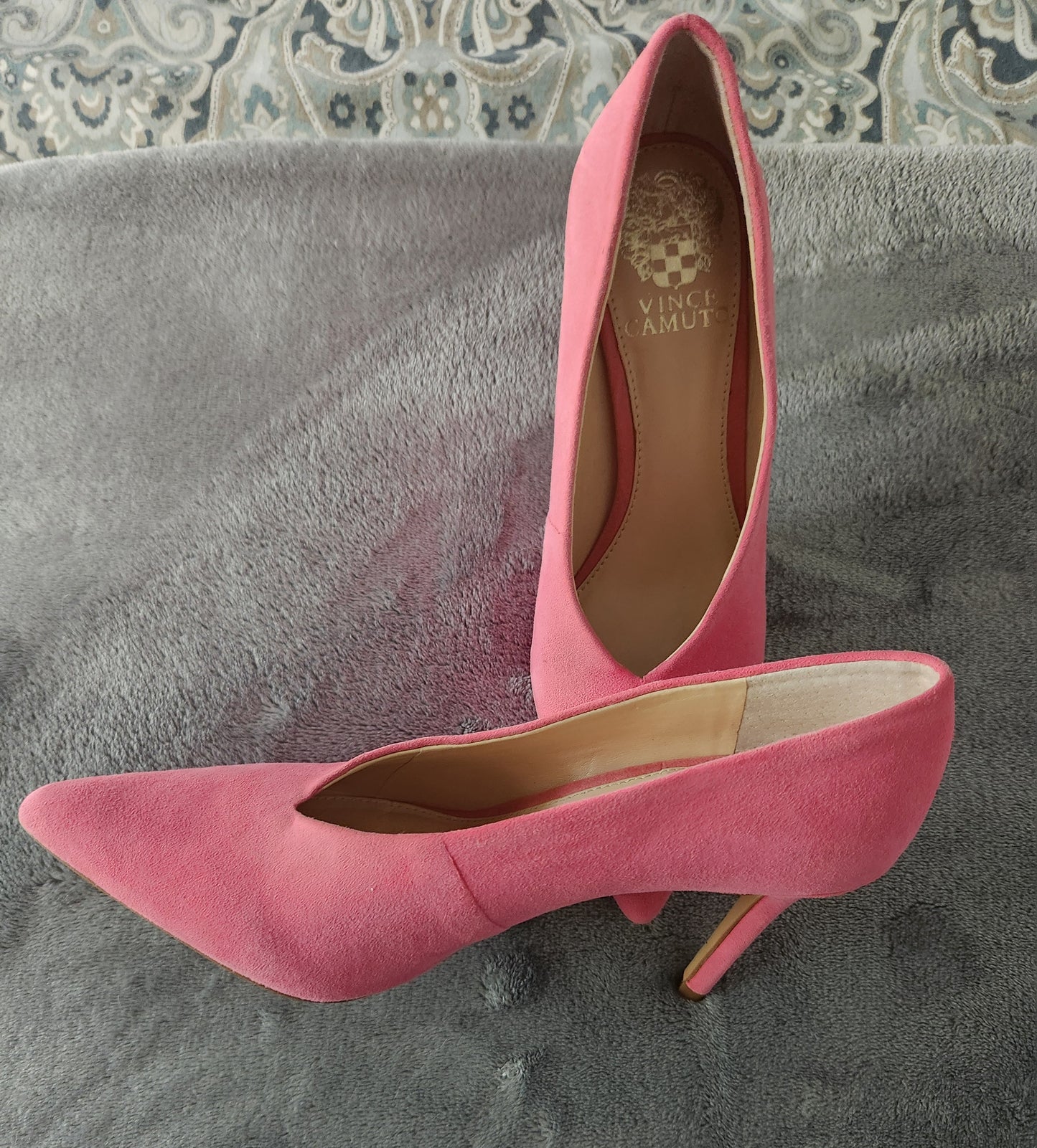 Vince Camutto Barbie Pink Suede Heels