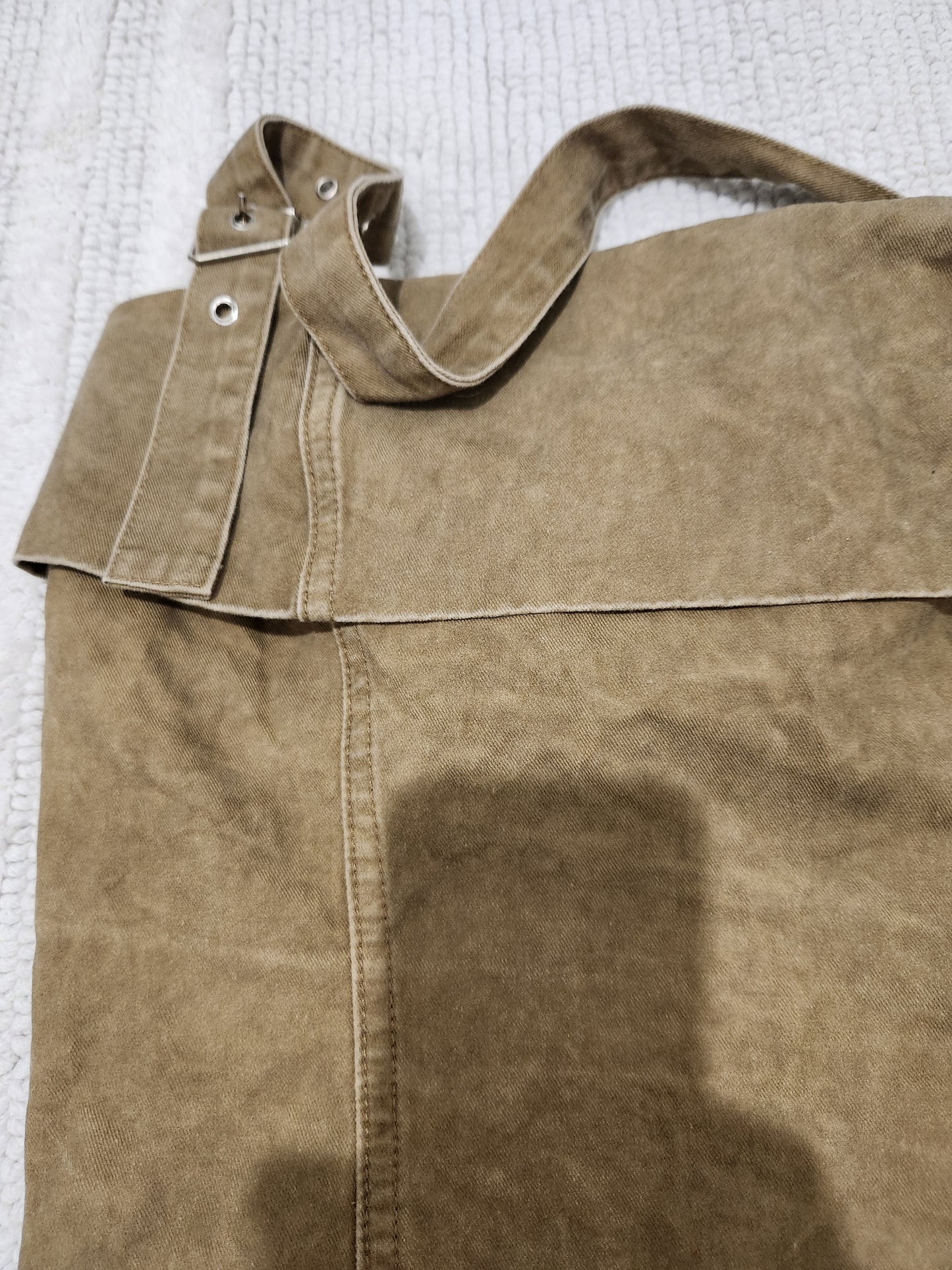 RSS-Baby Blush Denim Paper Bag Brown Distressed Short Set Sz Sm Holly's Collection