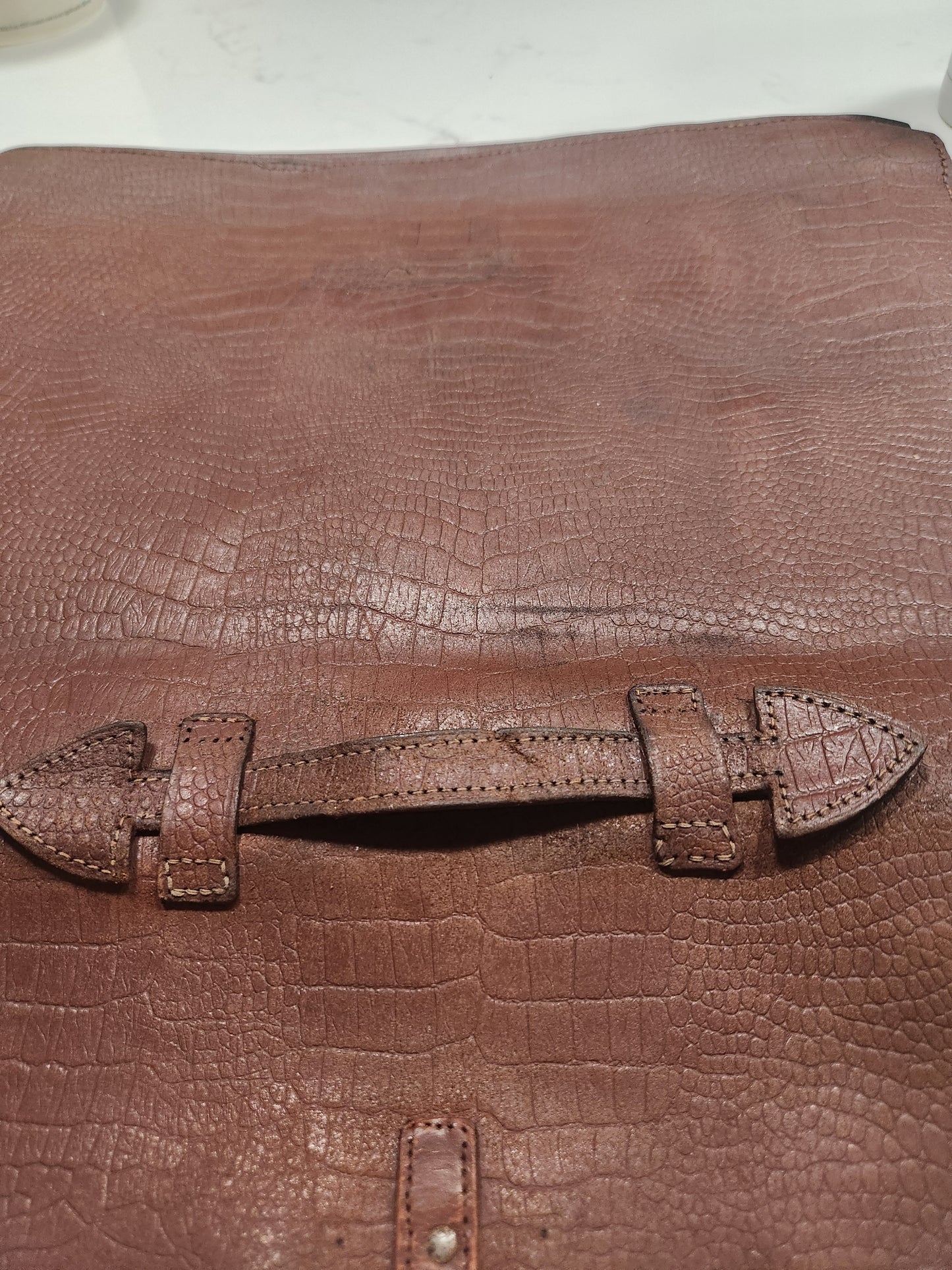 Antique Circa 1927-1930 Leather Satchel with Music Books