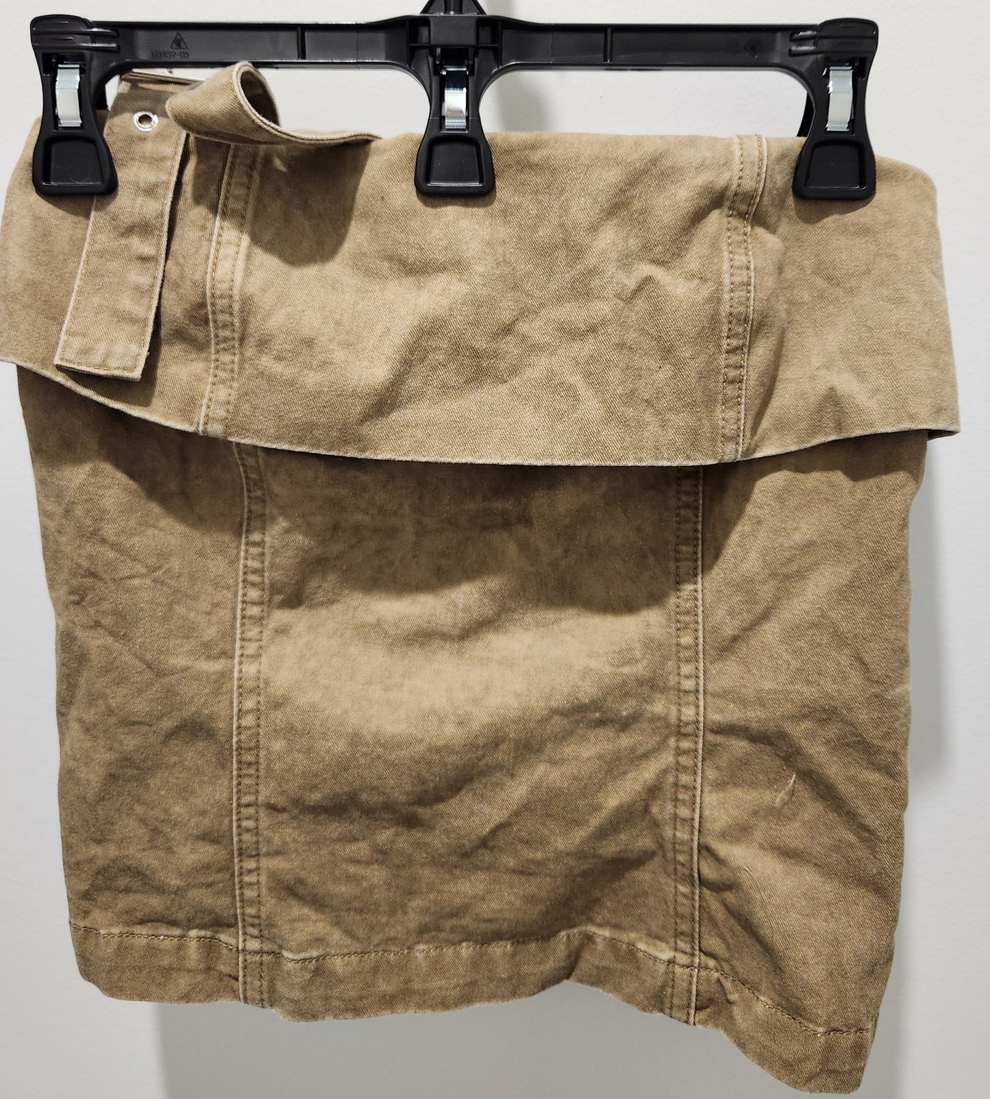 RSS-Baby Blush Denim Paper Bag Brown Distressed Short Set Sz Sm Holly's Collection