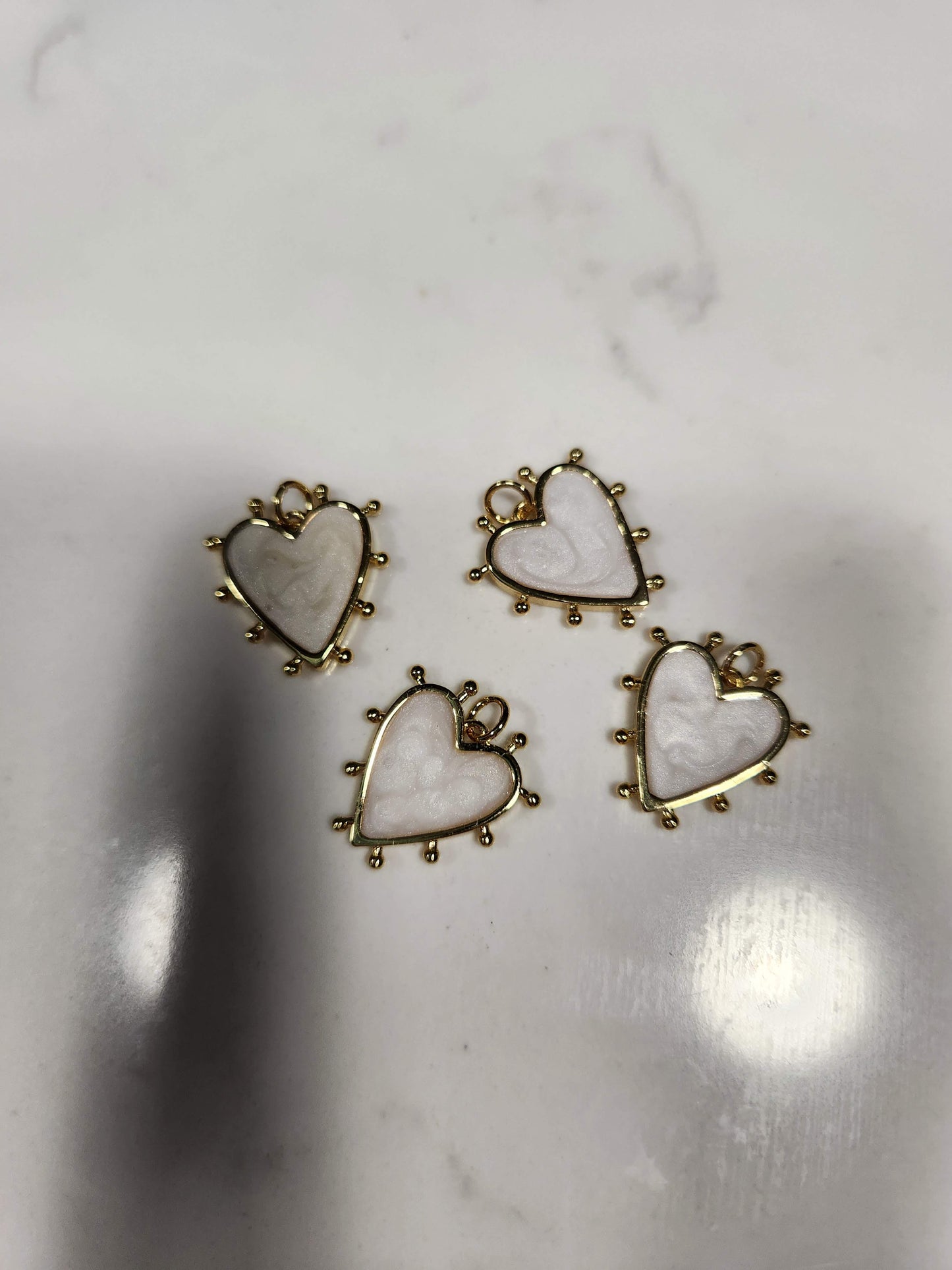 Pearl Glow Heart Charm