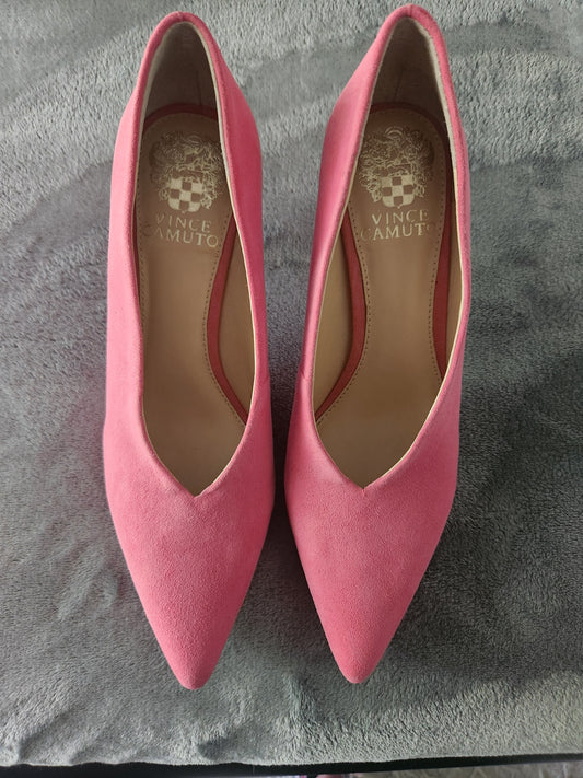 Vince Camutto Barbie Pink Suede Heels