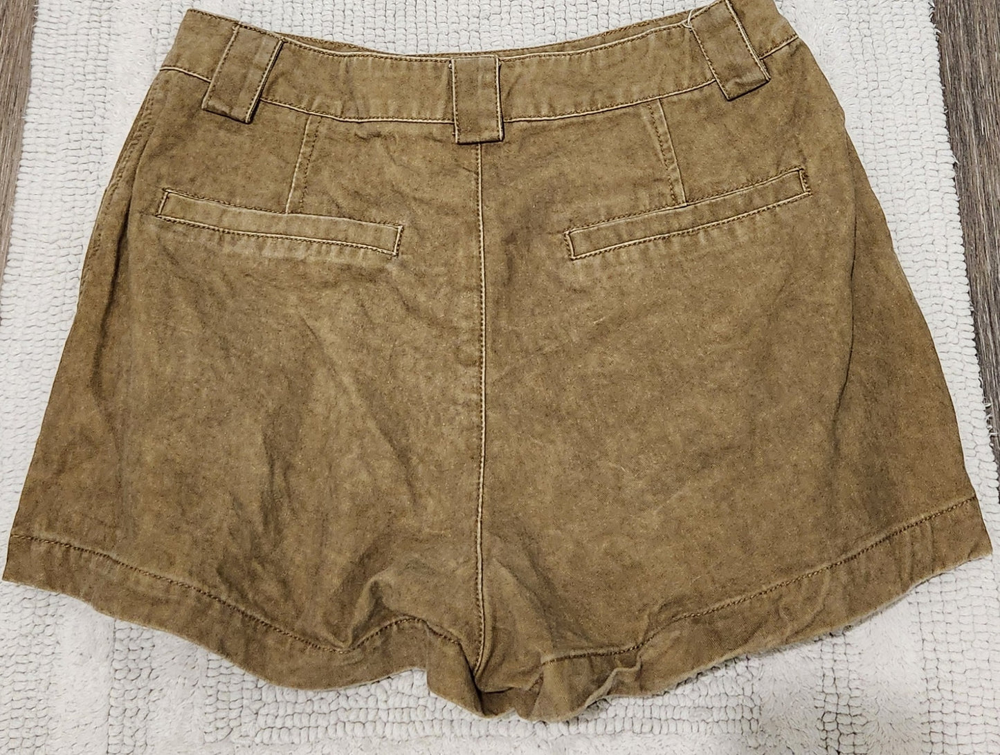RSS-Baby Blush Denim Paper Bag Brown Distressed Short Set Sz Sm Holly's Collection