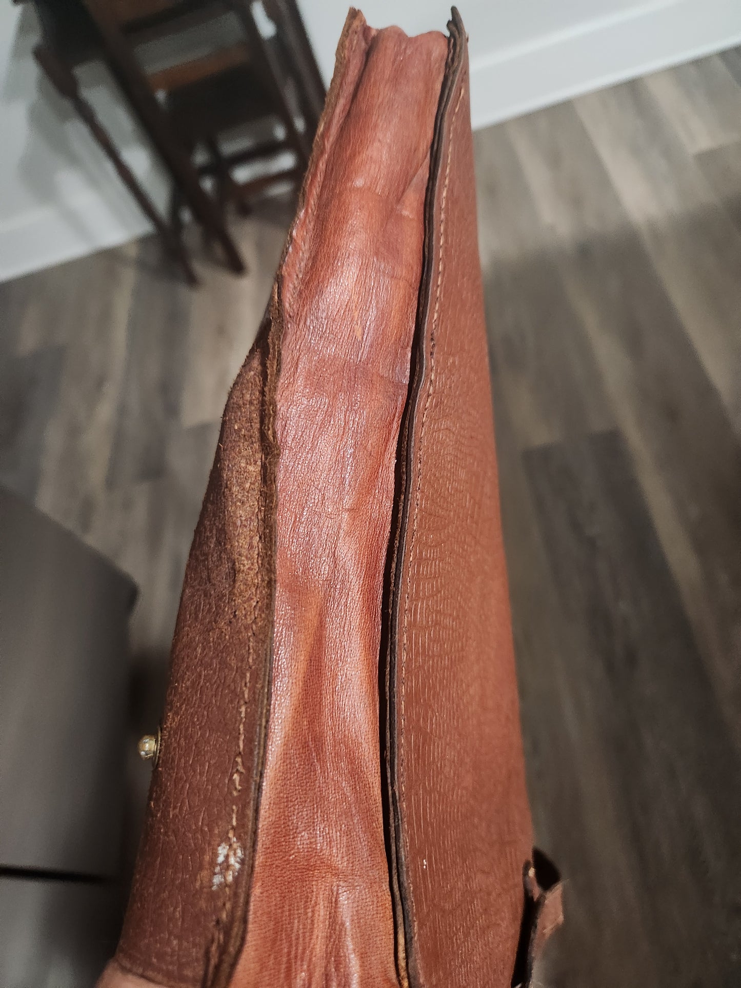 Antique Circa 1927-1930 Leather Satchel with Music Books