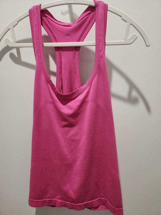 RAWt- Lululemon Pink Racer Back Workout Top Holly's Collection Sz L